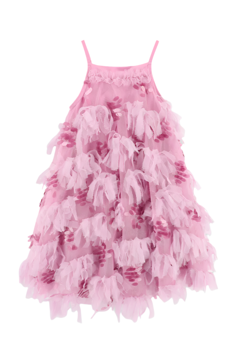 Palma 3D Tulle and Sequin Dress Orchid