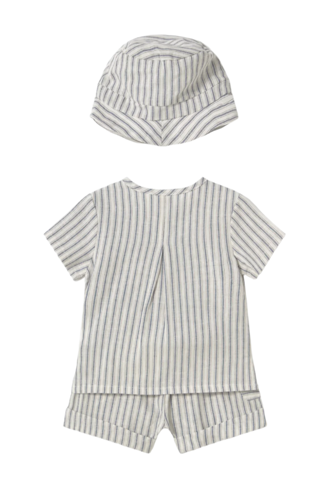 Newborn 3-Piece Striped Set with Hat
