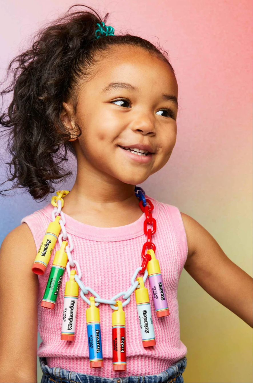 Days of the Week Lip Balm Necklace