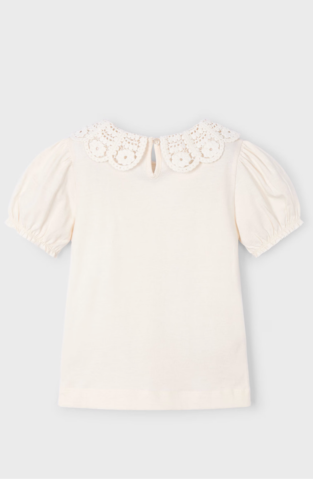 Girl Crochet Collar T-Shirt
