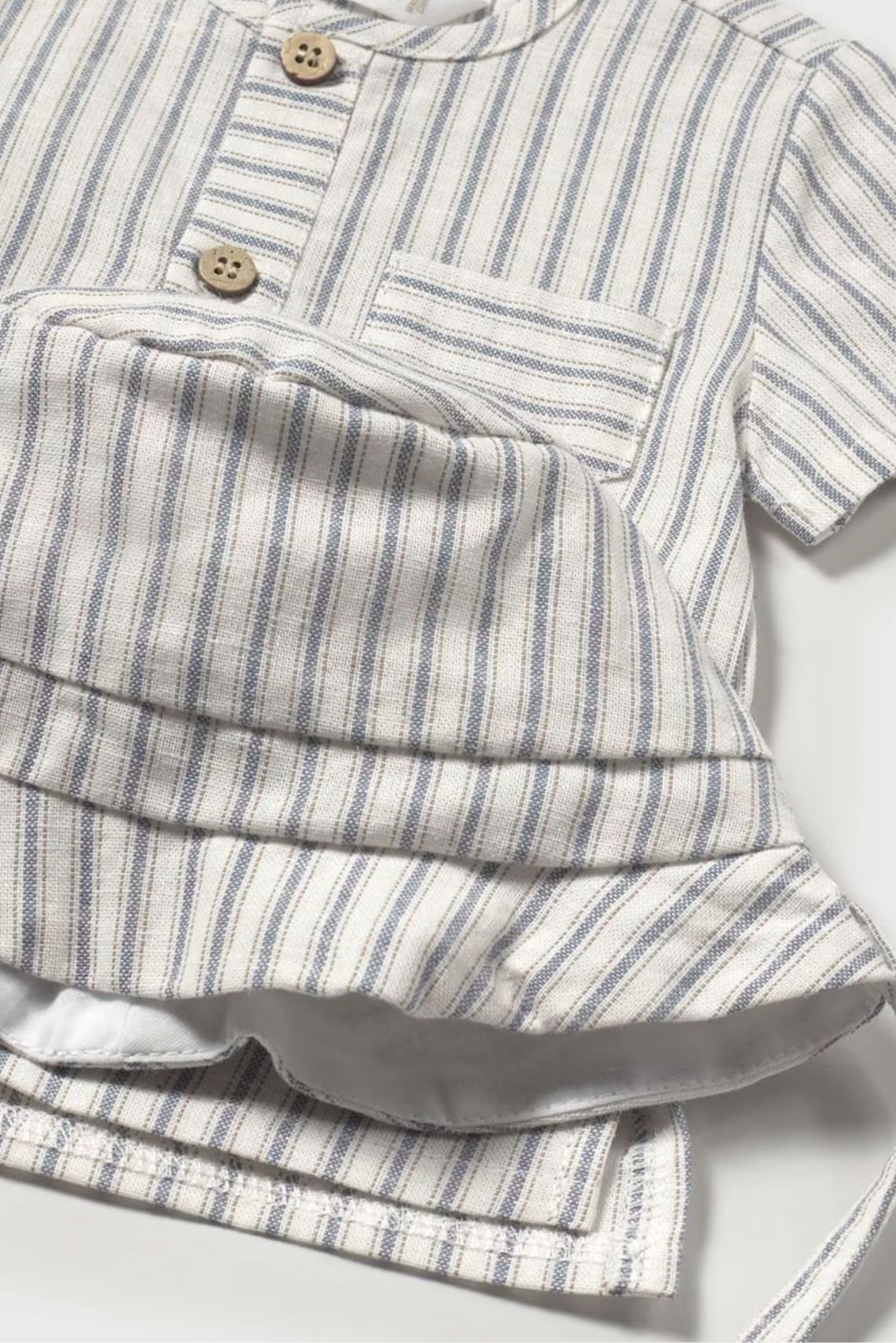 Newborn 3-Piece Striped Set with Hat