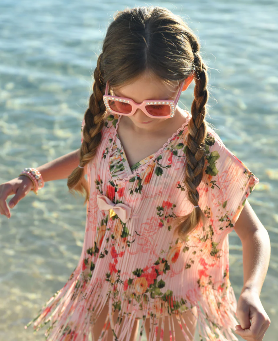 June Primrose Kaftan Pale Pink