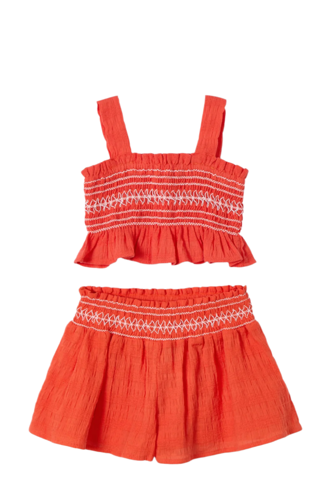 Shorts and Smocked Top Set