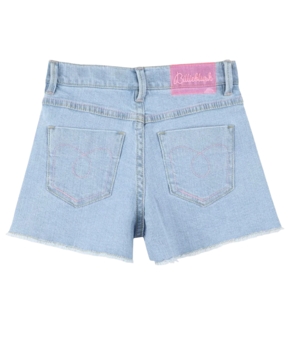 Girls Blue Denim & Sequin Shorts