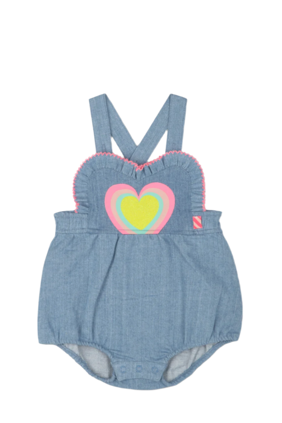Billieblush Denim Heart Overalls