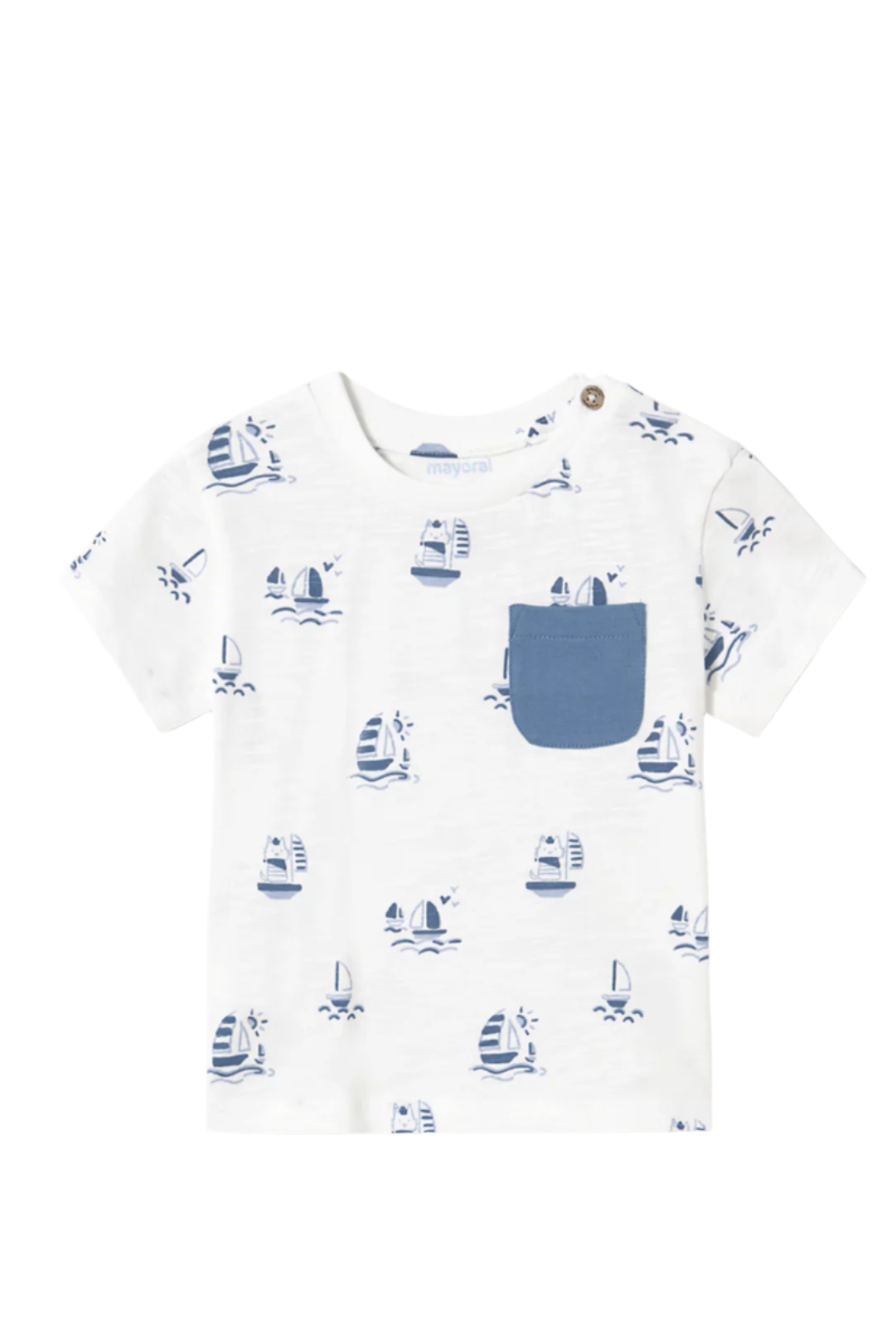 Baby Printed T-Shirt with Pocket/Baby Sports Shorts
