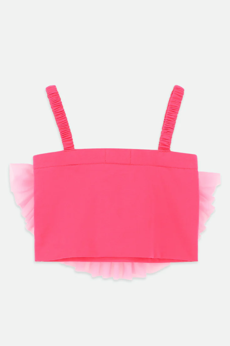 Rosetta Blooming Marvellous Tulle Top / Ruthie Bow Jacquard Shorts Begonia Pink