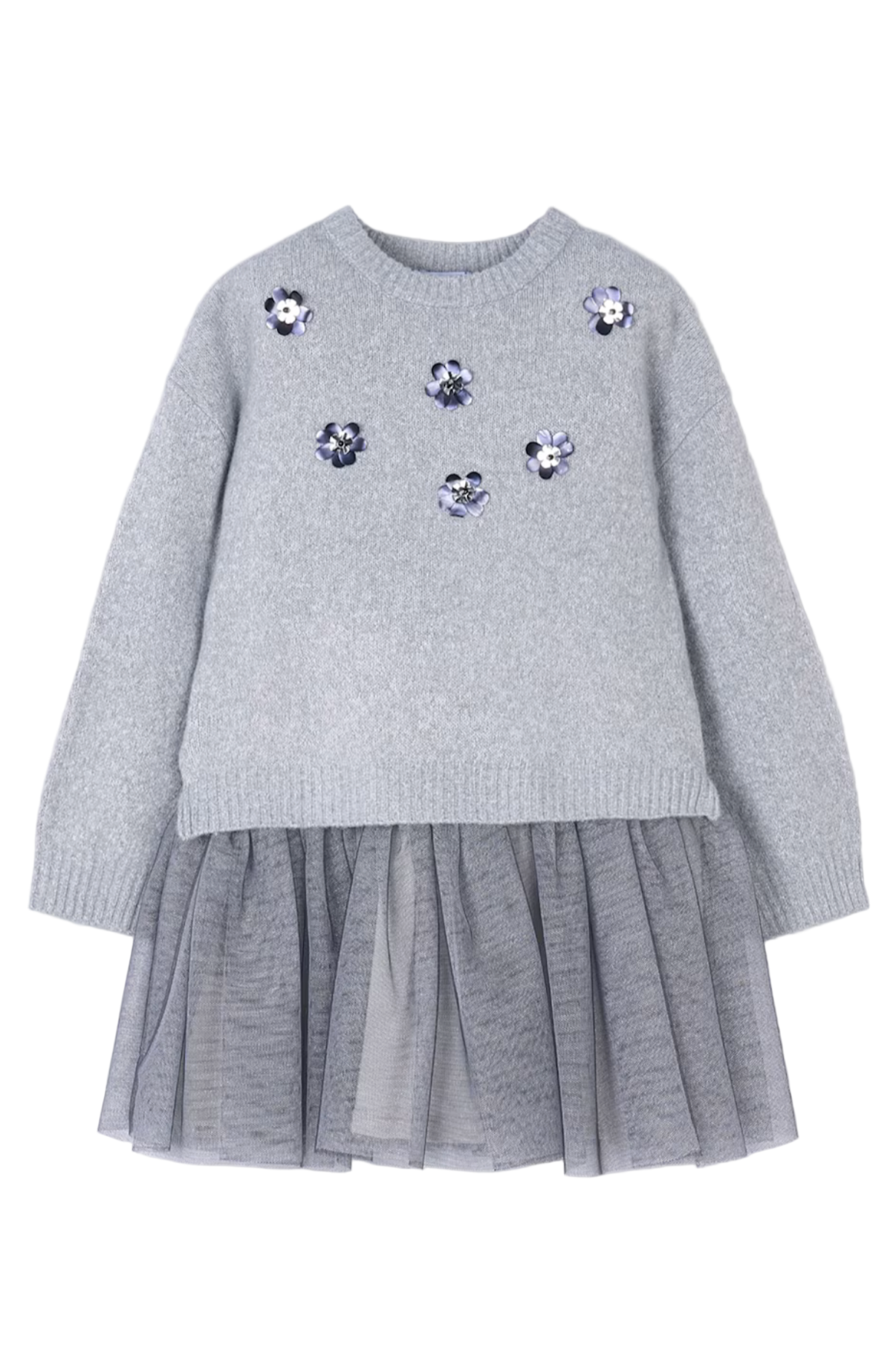 Tulle Knit Dress