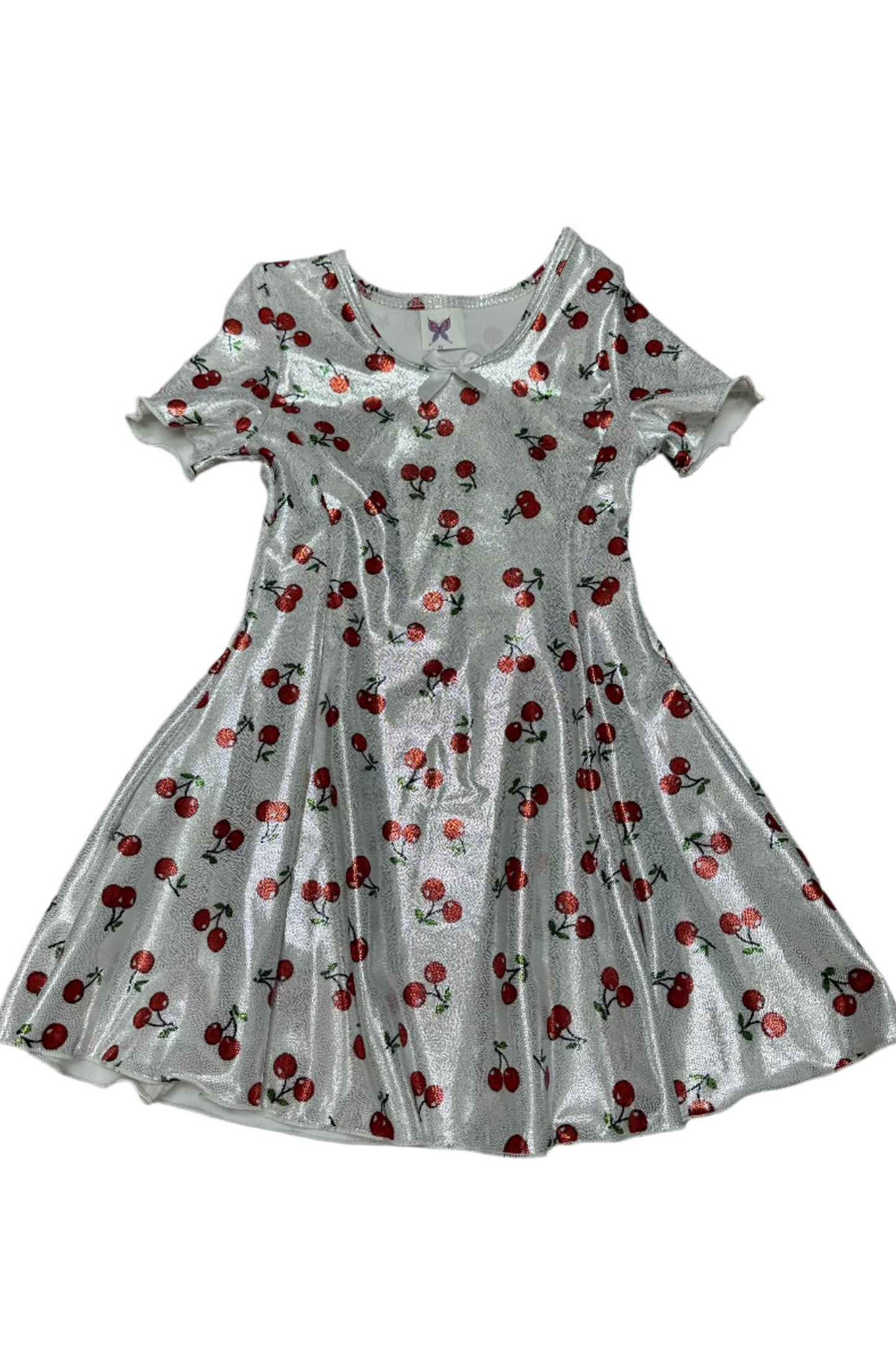 S/S Fit & Flare Dress Sparkle Cherries