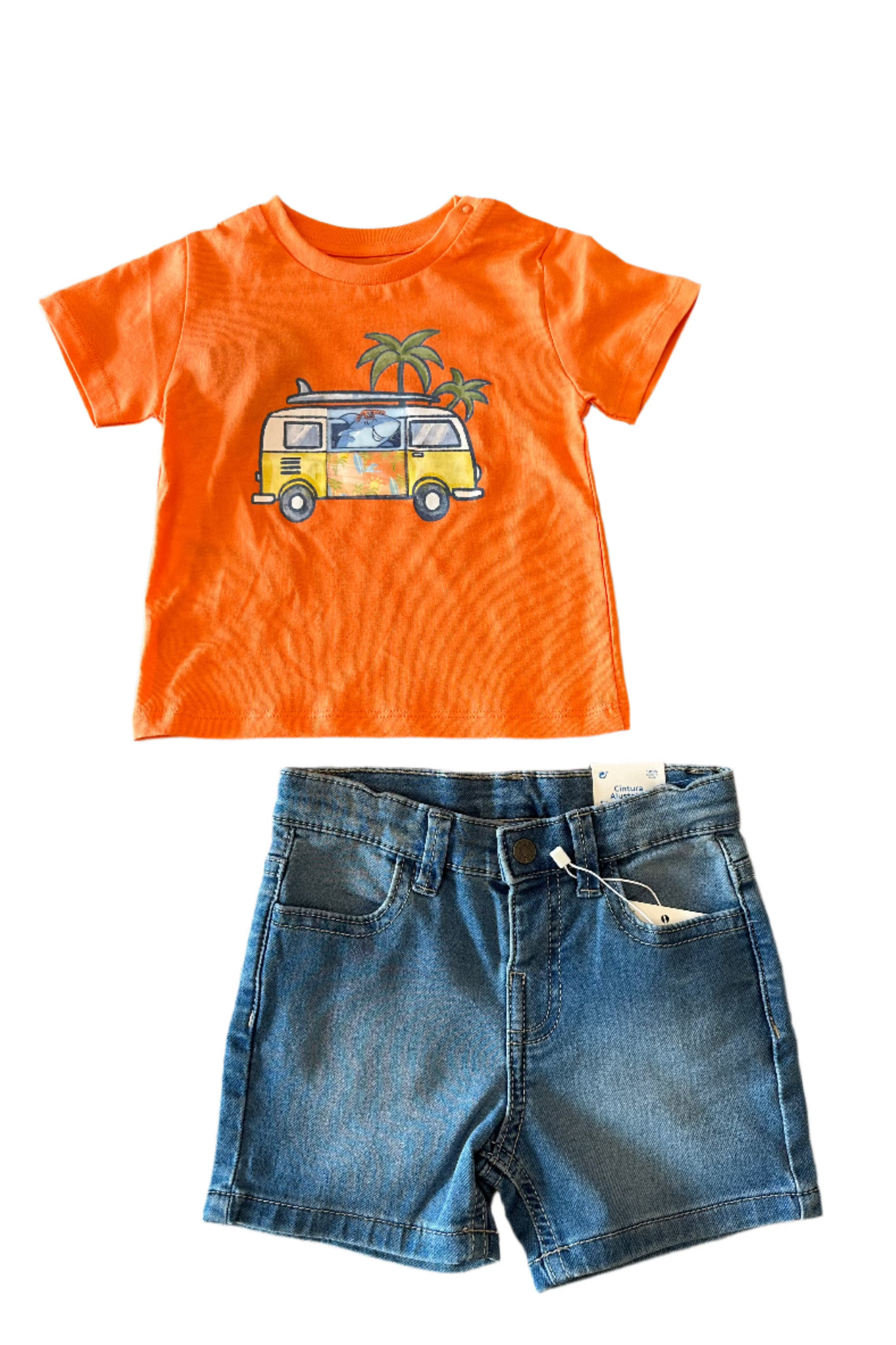 Baby Interactive Van T-Shirt/Baby Denim Shorts