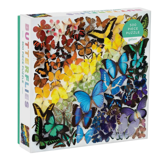 Chronicle Books Rainbow Butterflies 500 Piece Puzzle