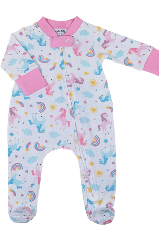 Unicorn Magic Zipper Footie