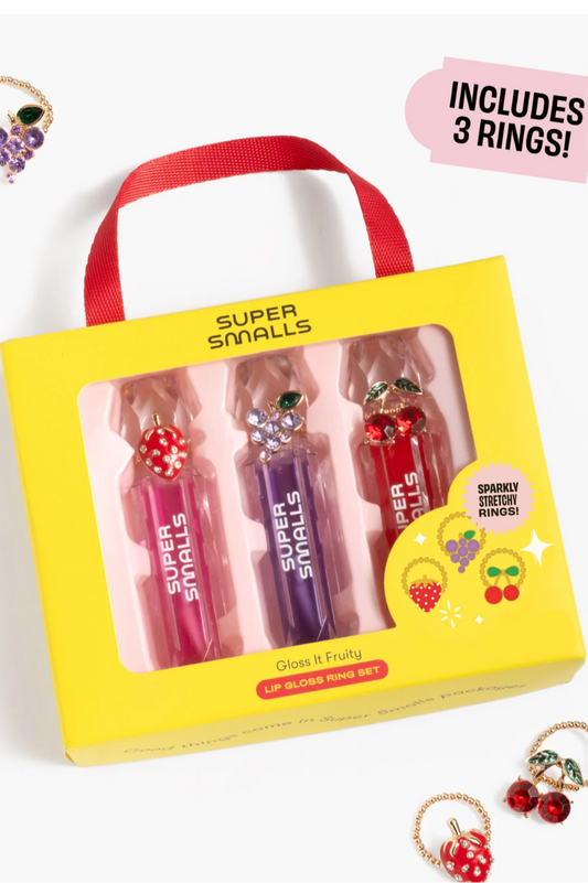 Gloss it Fruity Lip Gloss Ring Set
