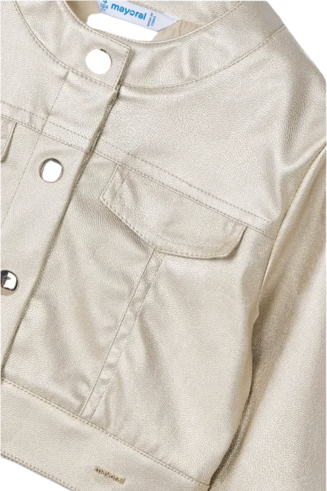 Girl Metallic Jacket