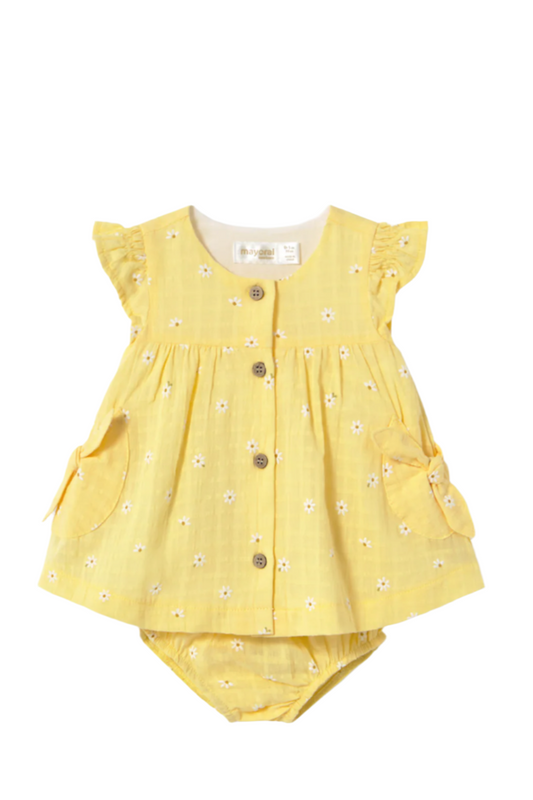 Button Dress with Bloomers