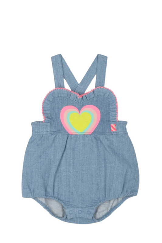 Billieblush Denim Heart Overalls