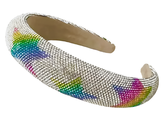 Star Rainbow Crystal Studded Headband