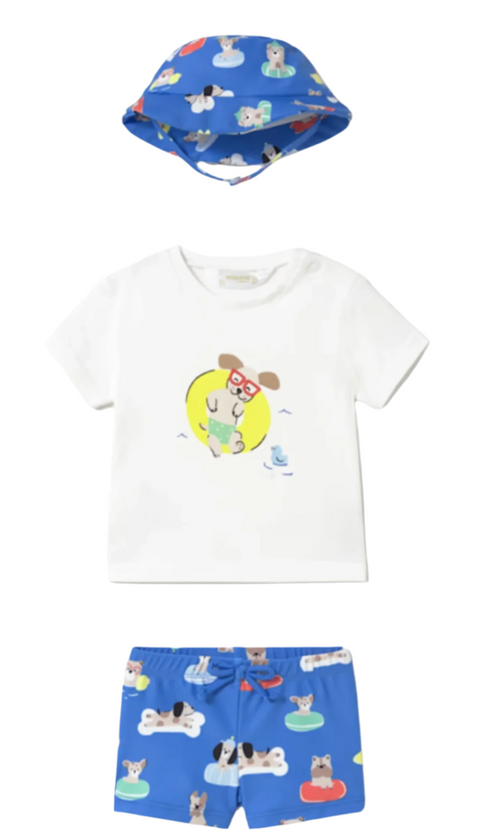 Newborn 3-Piece Swim Set with Sun Protection