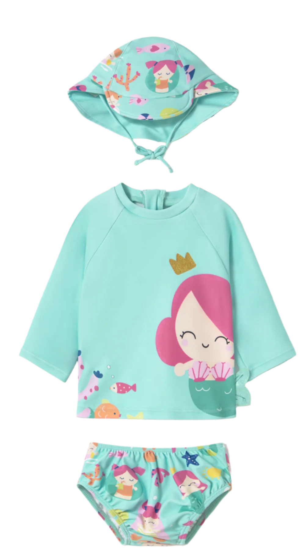 3-Piece Swim Set with Sun Protection
