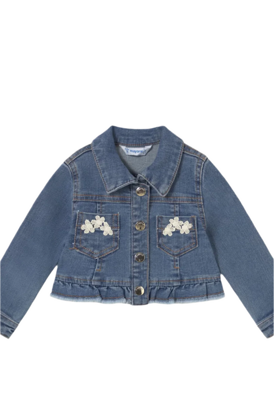 Ruffled Denim Jacket