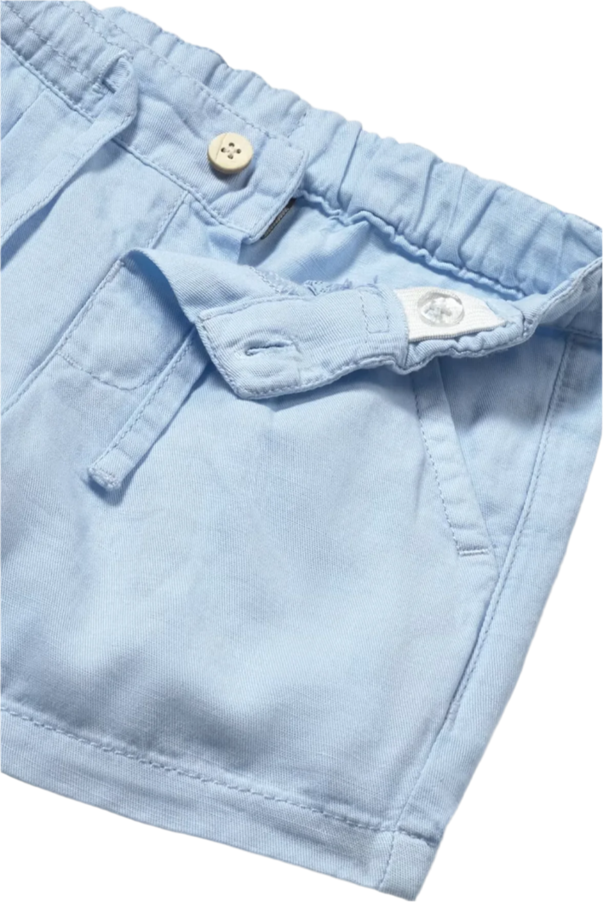 Baby Printed Shirt/Baby Loose-Fit Linen Shorts