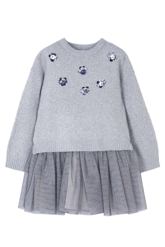 Tulle Knit Dress