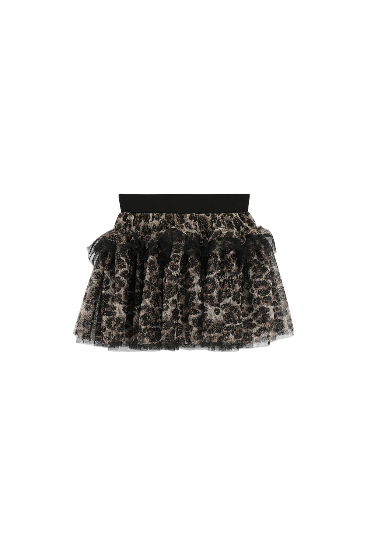 Georgian Leopard Skirt Black