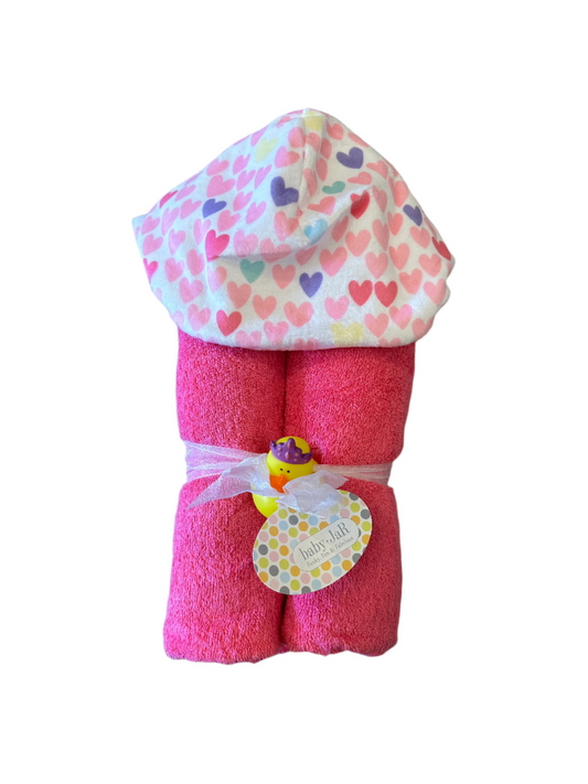 Deluxe Hooded Towel - Lot's 'O Hearts